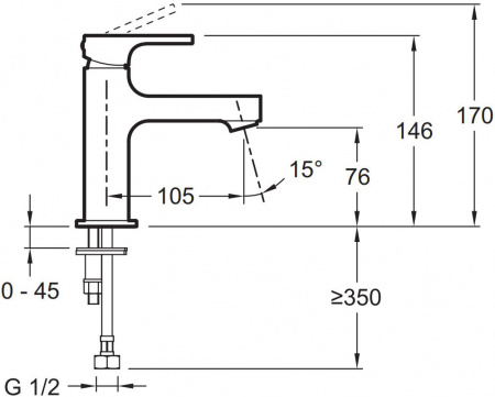 ��������� Jacob Delafon Strayt E8919-CP ��� ��������