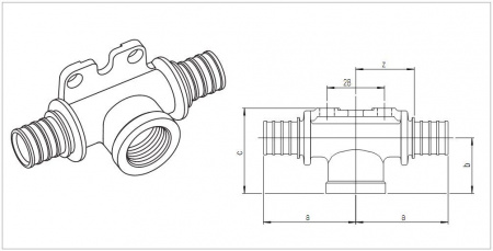 ������� ��������� Rehau Rautitan PX � ���������� ������� �� ������� ������� 20-Rp1/2-20
