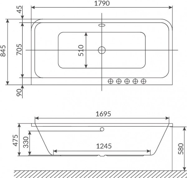 ��������� ����� Excellent Arana WAEX.ARA18.SMART 180x80