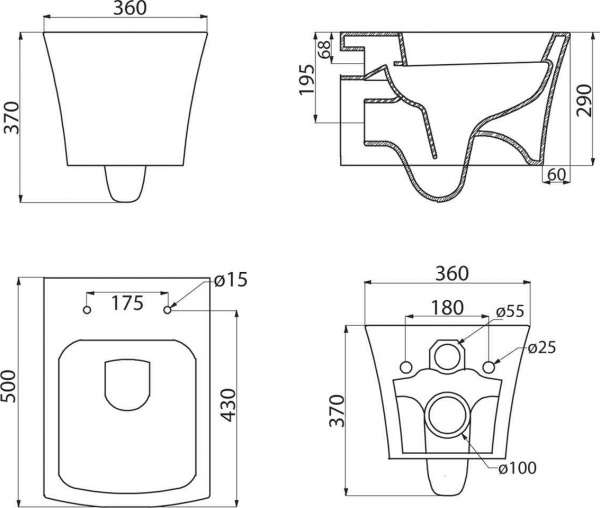   BelBagno Regina BB104CH