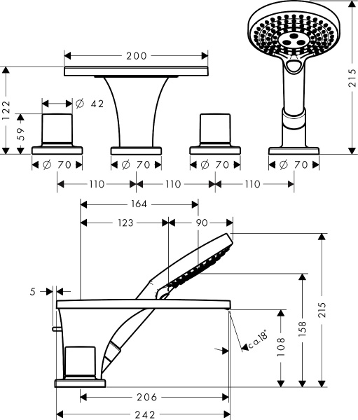 ��������� Axor Massaud 18440000 �� ���� �����