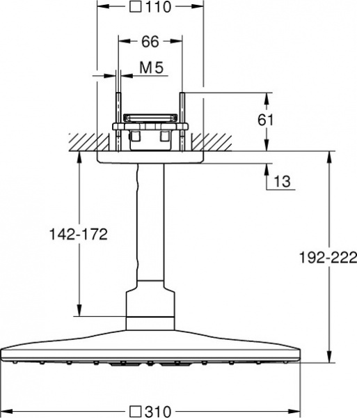 ������� ��� Grohe Rainshower SmartActive Cube 26481000