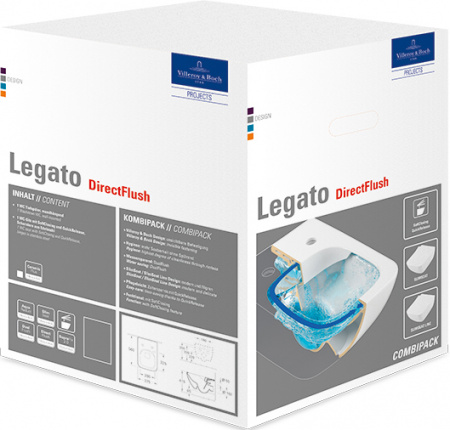 ��������  ������� ����������� ��� �������� Villeroy & Boch 9224 6100 + ������ ��������� Villeroy & Boch Legato 5663RS01 alpin, ������������ + ������ �