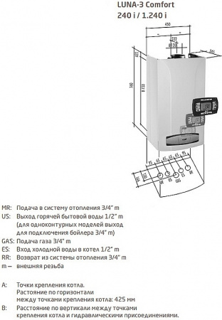 ������� ����� Baxi LUNA 3 Comfort 1.240 i (9,3-24 ���)
