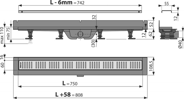   AlcaPlast APZ30-750M    