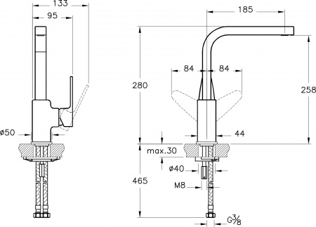 ��������� VitrA Q Line A42132EXP ��� �������� �����