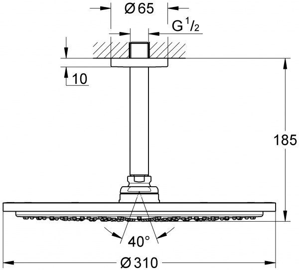 ������� ��� Grohe Rainshower Cosmopolitan 26067GN0