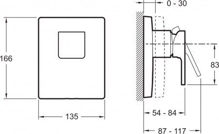 ��������� Jacob Delafon Strayt E98632-CP ��� ����
