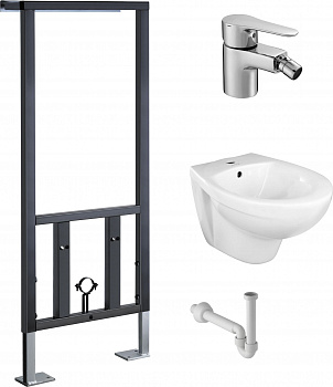 ��������  ���� ��������� Jacob Delafon Patio E4189 + ������� ����������� ��� ���� VitrA 780-5820 + ��������� Jacob Delafon July E16028-4-CP ��� ���� + ����� ��� ���� Geberit 151.108.11.1