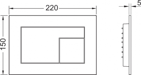     Villeroy & Boch Collaro 4626HS01 alpin,    +     TECE TECEprofil 9380014 +     TECE TECEprofil Uni 2.0 9300302 +  