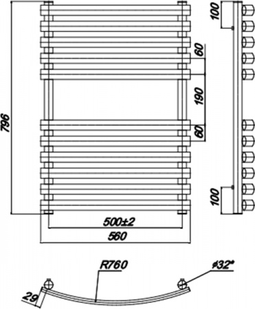 ����������������� ������� Ravak Elegance 500x800