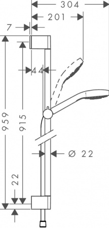 ������� �������� Hansgrohe Croma Select S Vario Uni 26572400