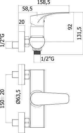 ��������� Paffoni Lime LM168CR ��� ����