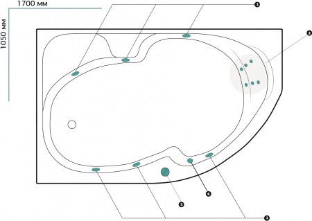 ��������� ����� Marka One Diana 01��1710����� ��������, 170x105 L