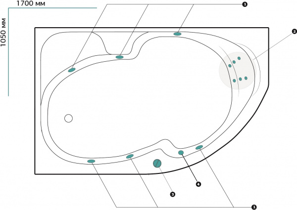 ��������� ����� Marka One Diana 01��1710����� ��������, 170x105 L
