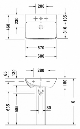  Duravit ME by Starck 2335600000