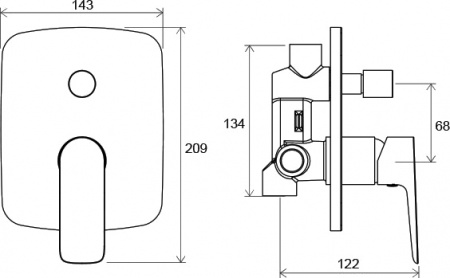 ��������� Ravak Classic CL 061.00 ��� ����� � �����