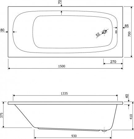 ��������� ����� Cezares Eco 150x70
