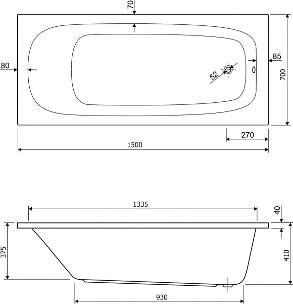 ��������� ����� Cezares Eco 150x70