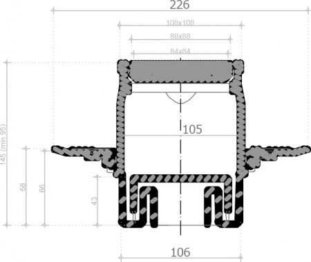   Pestan Confluo Standard Vertical Dry Ceramic