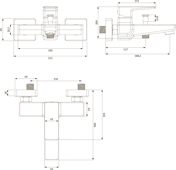 ��������� Omnires Parma PM7430BL ��� ����� � �����, ������
