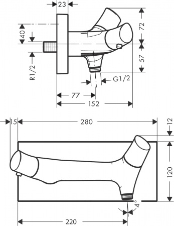 ��������� Axor Starck Organic 12602000 ��� ����