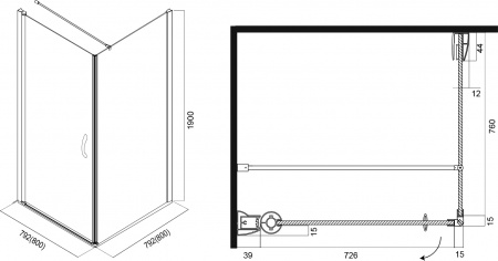 ������� ������ Am.Pm Bliss L 80x80 ��