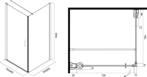 ������� ������ Am.Pm Bliss L 80x80 ��