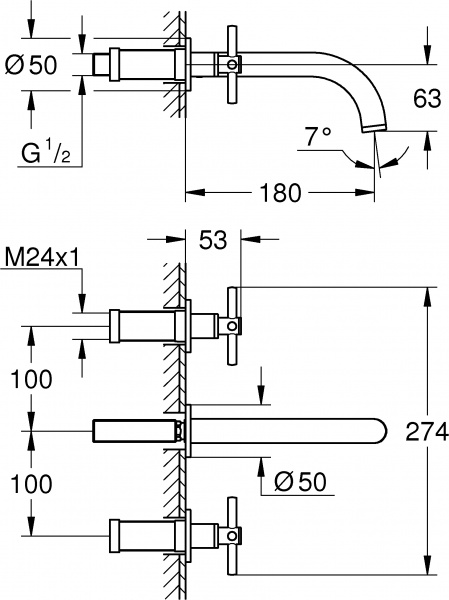 ��������� Grohe Atrio New 20164AL3 ��� ��������