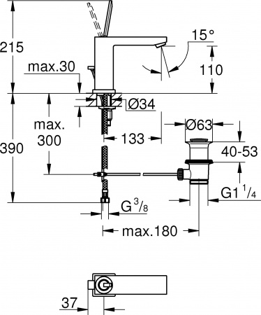��������� Grohe Eurocube Joy 23657000 ��� ��������