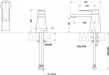 ��������� Bravat Iceberg F176110C ��� ��������, ����