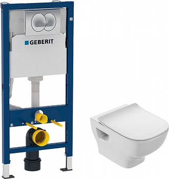 �������� ������ Jacob Delafon Struktura EDF102-00 � ����������� + ����������� Geberit Duofix 458.133.21.1 � ������� �����