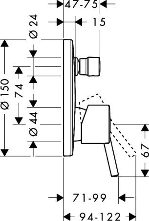 ��������� Hansgrohe Talis S 32475000 ��� ����� � �����