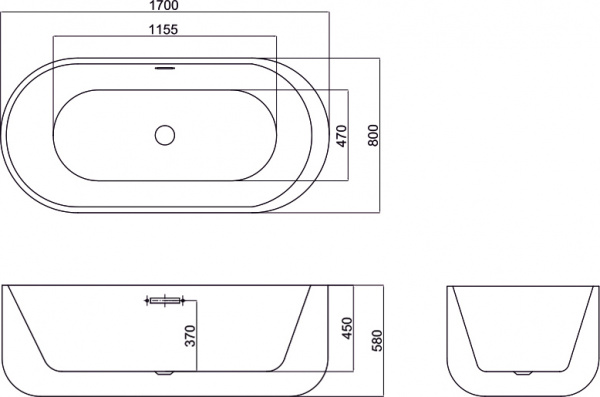 ��������� ����� Black&White Swan SB109 black 170x80