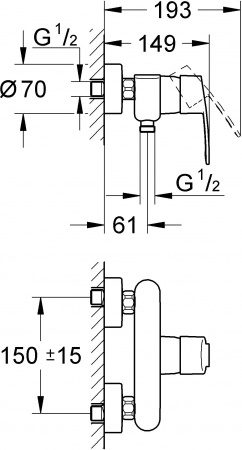  Grohe Eurostyle Cosmopolitan 33590002  