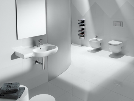 ��������  ������� ����������� ��� �������� Geberit Duofix Delta 458.124.21.1 3 � 1 � ������� ����� + ������-������� Roca Meridian 8012AC004 � ��������