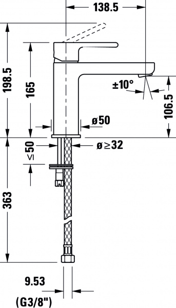 ��������� Duravit B.2 B21020002010 ��� ��������, ����