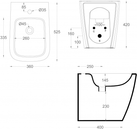 ���� ��������� ArtCeram A16 ASB002