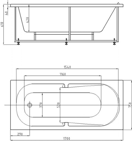 ��������� ����� ������� ��� LEY170-0000045 170x75