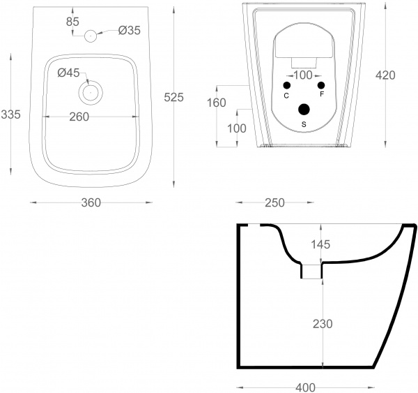 ���� ��������� ArtCeram A16 ASB002