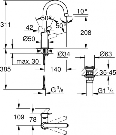 ��������� Grohe Eurosmart 23970003 ��� ��������