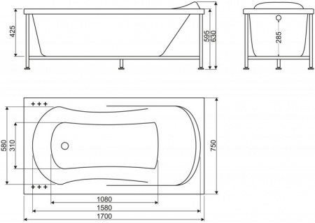��������� ����� BelBagno BB103 170x75