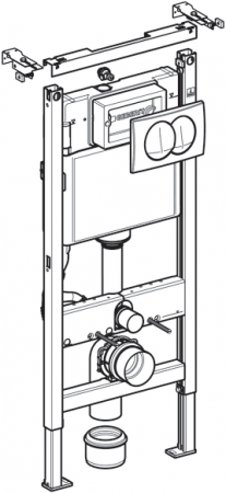 �������� ������ ��������� Aquanet Betto 2.0 W rimless + ������� ����������� ��� �������� Geberit Duofix 458.133.21.1 � ������� �����