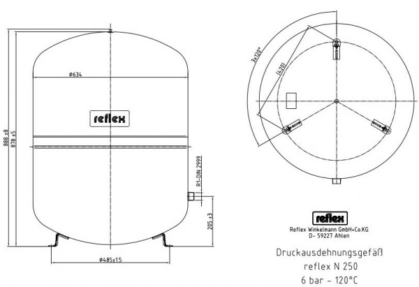Reflex N 250, �����, ���������� �������������� ���, ����������� 6 ���, ���. 8214300
