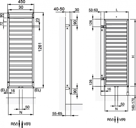 ����������������� ������� Zehnder Subway SUBI-130-045 ����������� �����