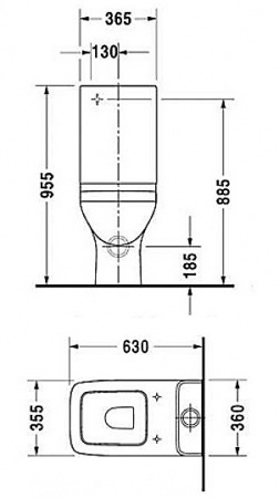 ����� ��� ������� Duravit Puravida 0872700005