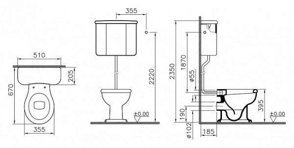 ����� ��� ������� VitrA Efes 6961B003 � ������� ������
