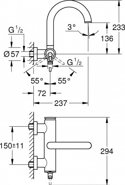 ��������� Grohe Atrio New 32652003 ��� ����� � �����