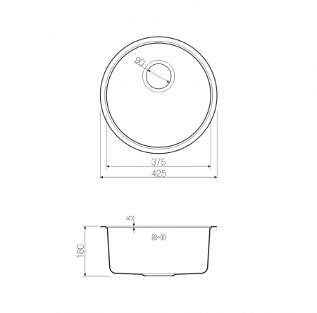 ����� �������� Omoikiri Toya 42-GM ��������� �����