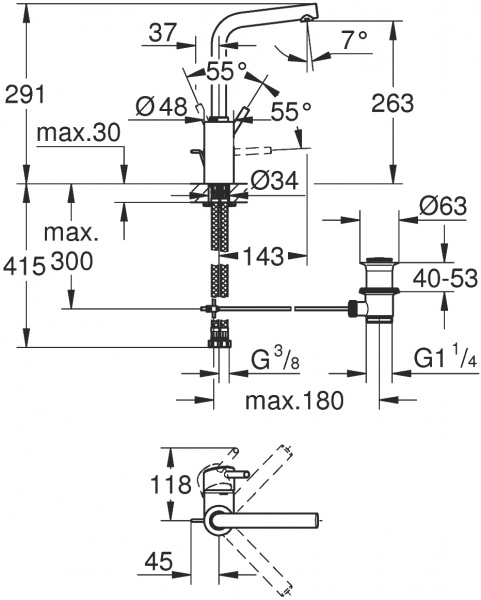 ��������� Grohe Concetto 23739002 ��� ��������
